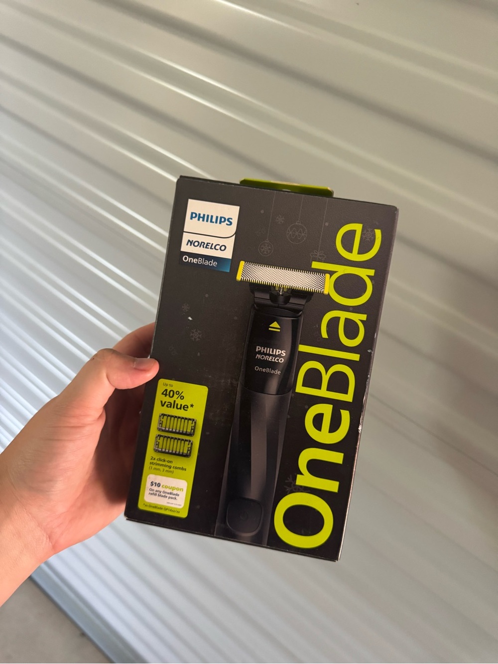 Philips OneBlade Black and Lime Trimmer